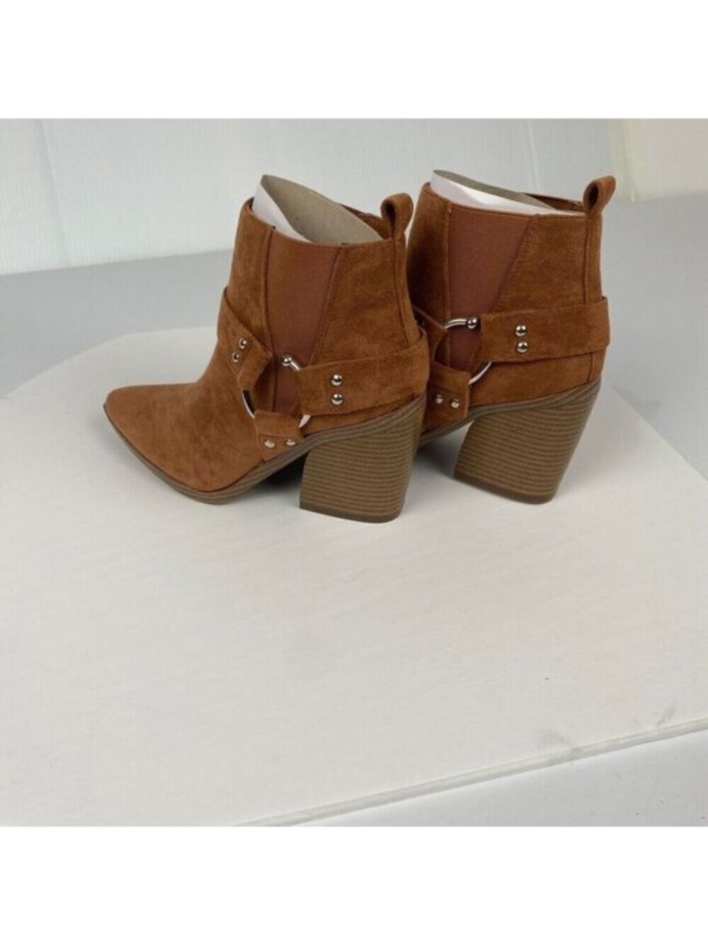 YOKI Women's Bootie Fashion Ankle Boots Goldie Harness Size 7.5 Muriel Rust New - Picture 7 of 15
